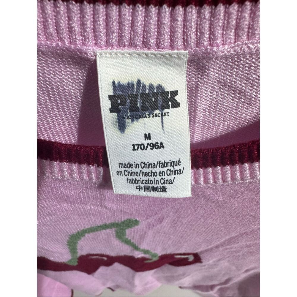 Victoria’s Secret PINK CAMBRIDGE KNIT CREW SWEATER MEDIUM - Picture 5 of 5